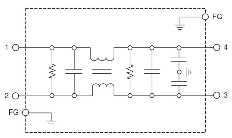 Application Circuit Diagram - TDK-Lambda RSEV EMC Filters