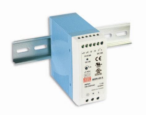 MDR-40-5 Din-Rail power supply 30W 5V 6A ; MeanWell