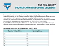 Bạn có biết?: Hướng dẫn giảm tải tụ điện polymer