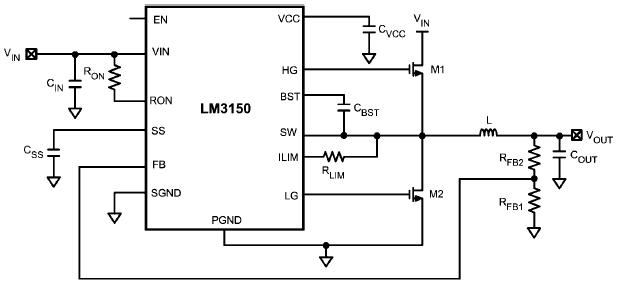 LM3150 Typical Application