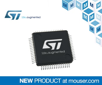 Mouser Electronics Now Stocking STMicroelectronics STM32L5 Ultra-Low-Power MCUs with Enhanced Security